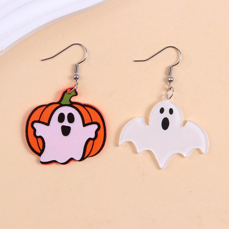 European And American Halloween Series Acrylic Earrings Color