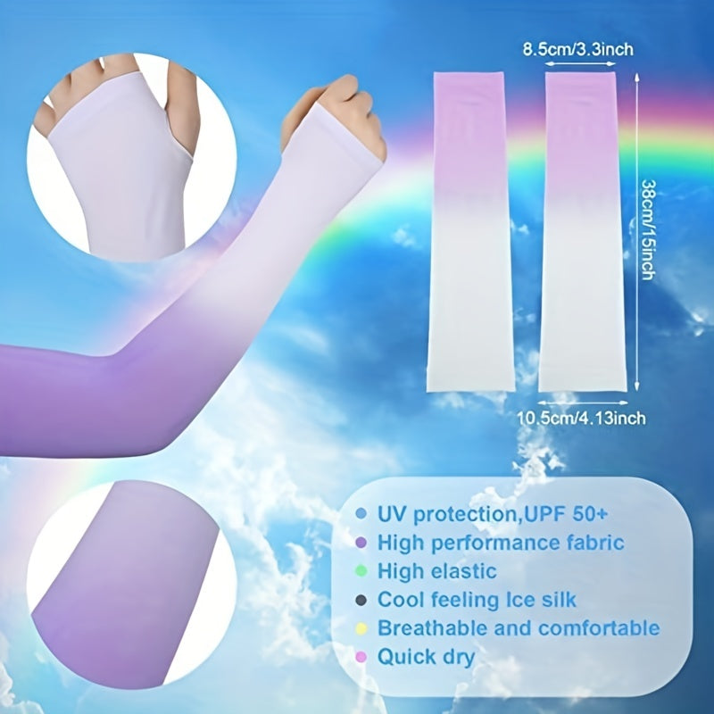 [Cool Compression UV Sleeves] 6 Pairs of Cool Compression UV Sun Protection Arm Sleeves - Men's and Women's Sports Arm Sleeves