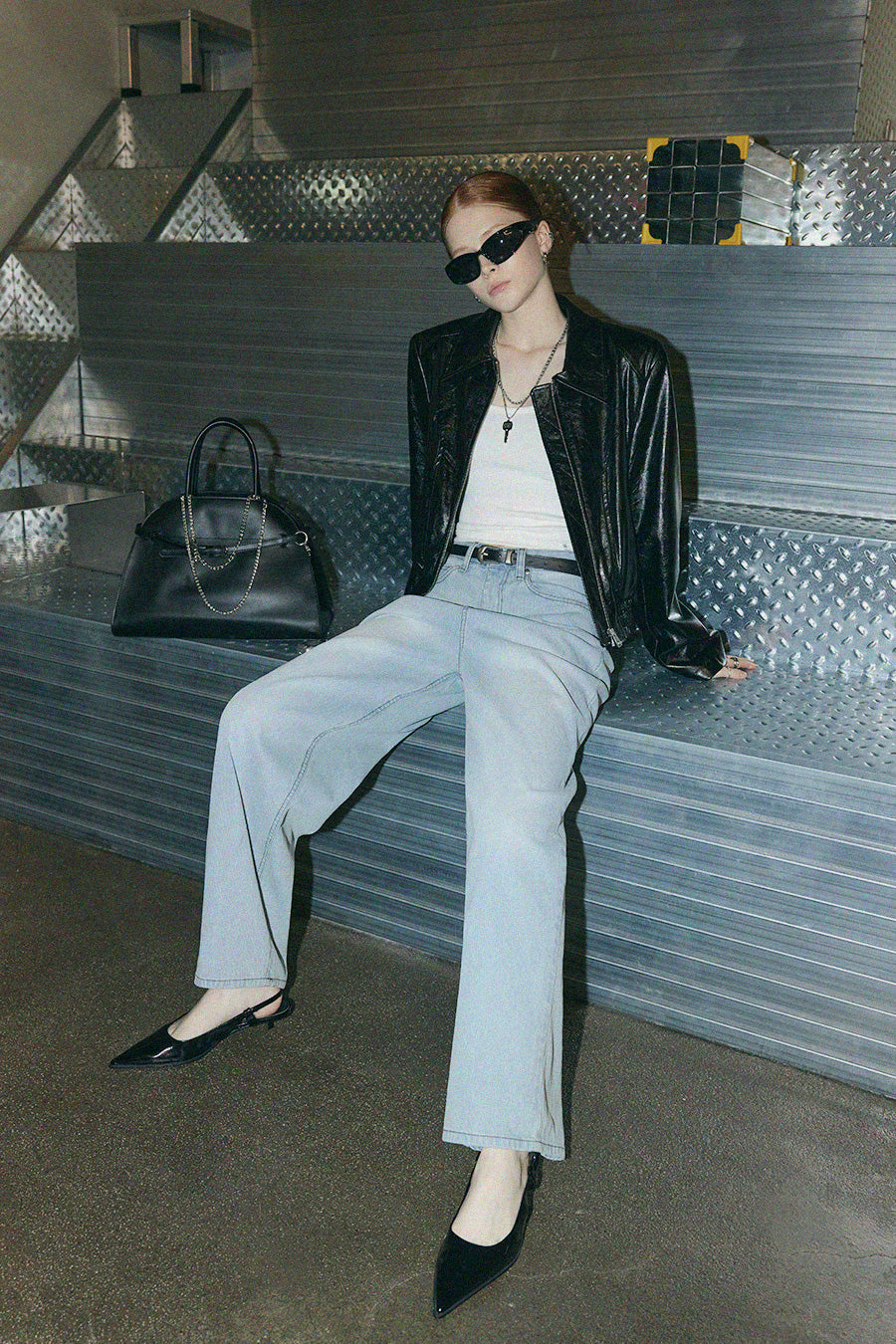 [TWEE] Picky Stripe Wide Denim-3