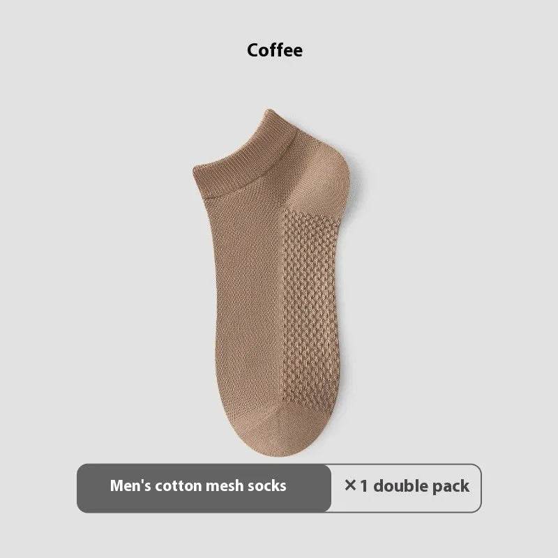 Cotton Anti-Pilling Ankle socks absorbing Invisible Tight Mesh Boat Socks