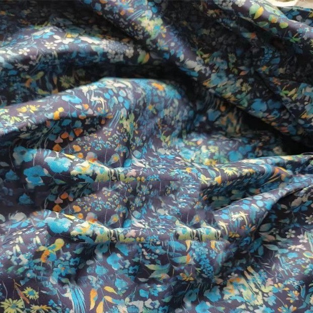 Elastic Poplin Plant Flower Series Cotton Fabric