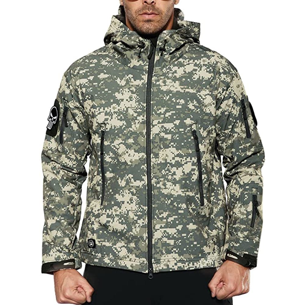 Army Outdoor Tactical Waterproof Softshell Fleece Jacket-4