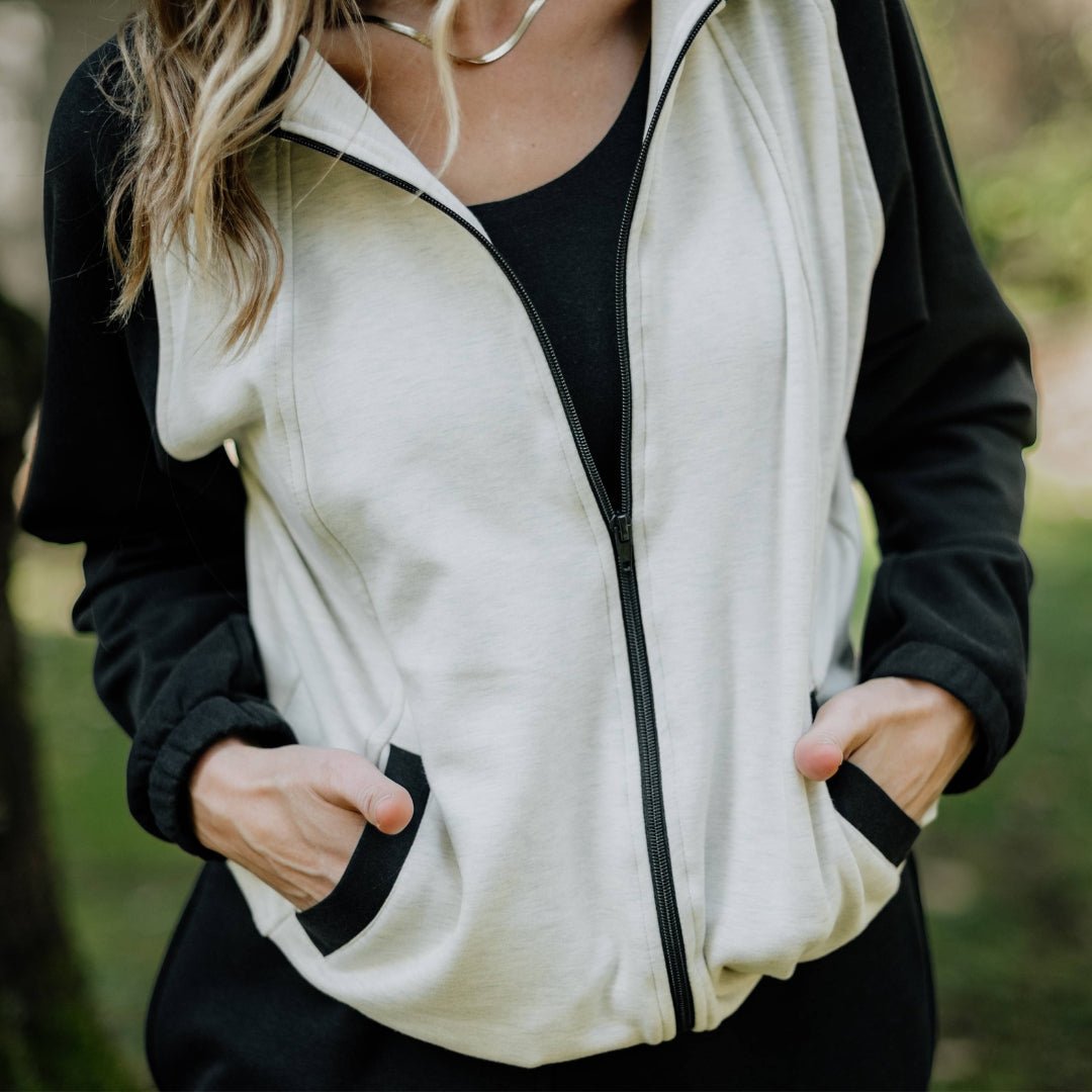 Adult Unisex Bamboo Fleece Bomber Jacket-4