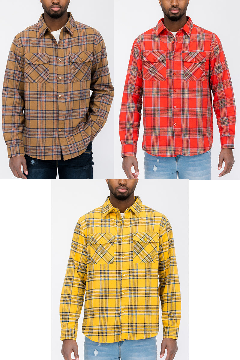 Brushed Flannel Shirt-1