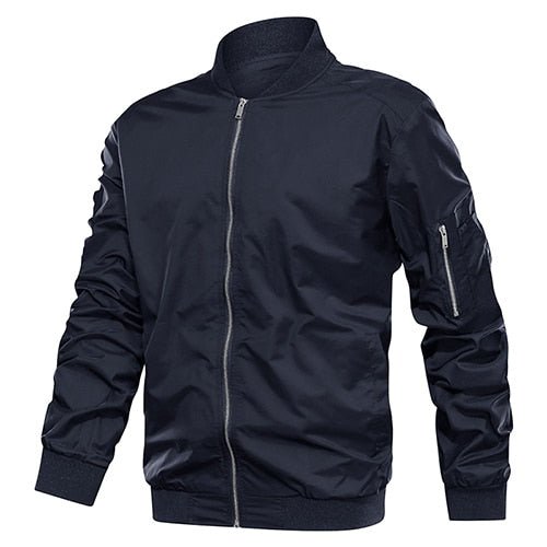 Autumn Men's Lightweight Bomber Jacket Coat Mens Spring Casual  Jackets Students Baseball Style Coats Outerwear Boys-8