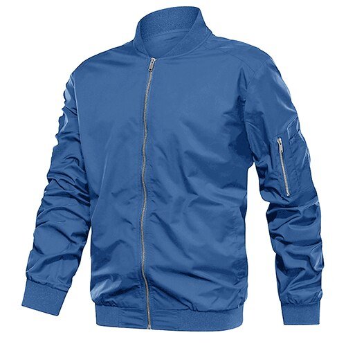 Autumn Men's Lightweight Bomber Jacket Coat Mens Spring Casual  Jackets Students Baseball Style Coats Outerwear Boys-10