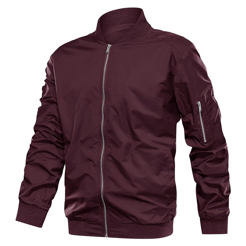 Autumn Men's Lightweight Bomber Jacket Coat Mens Spring Casual  Jackets Students Baseball Style Coats Outerwear Boys-4