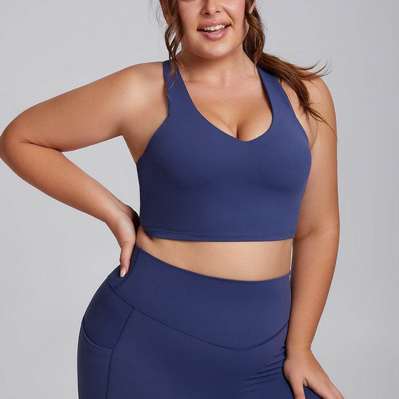 Plus Size Women Sports Workout Gym - Sleeveless Crop and Pant