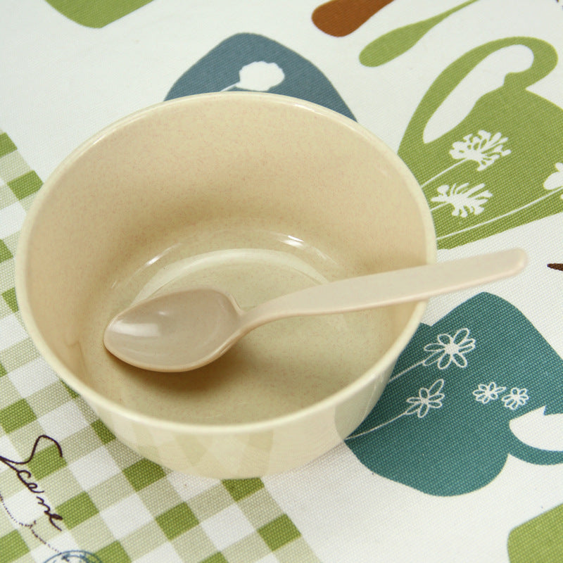 Plastic Tableware Set Portable Outdoor Camping Bowl Chopsticks