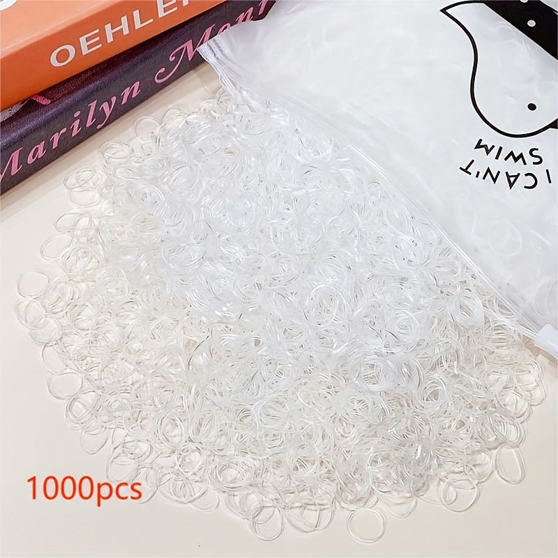 1000pcs 1000 Pcs Colorful High Elastic Hair Ties for Girls and Teens - Party Favors, Holiday Gifts