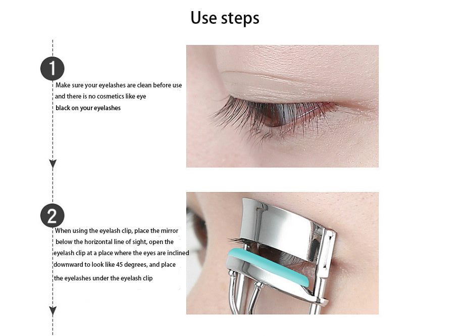 1pc Wide Angle Eyelash Curler With Built In Comb Eye Lash Clip Cosmetic Makeup Lash Curling Auxiliary Tool For Women Lash Curlers, Multicolor