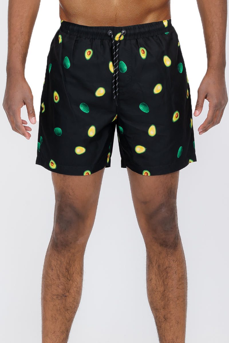 Avocado Print Swim Shorts-0