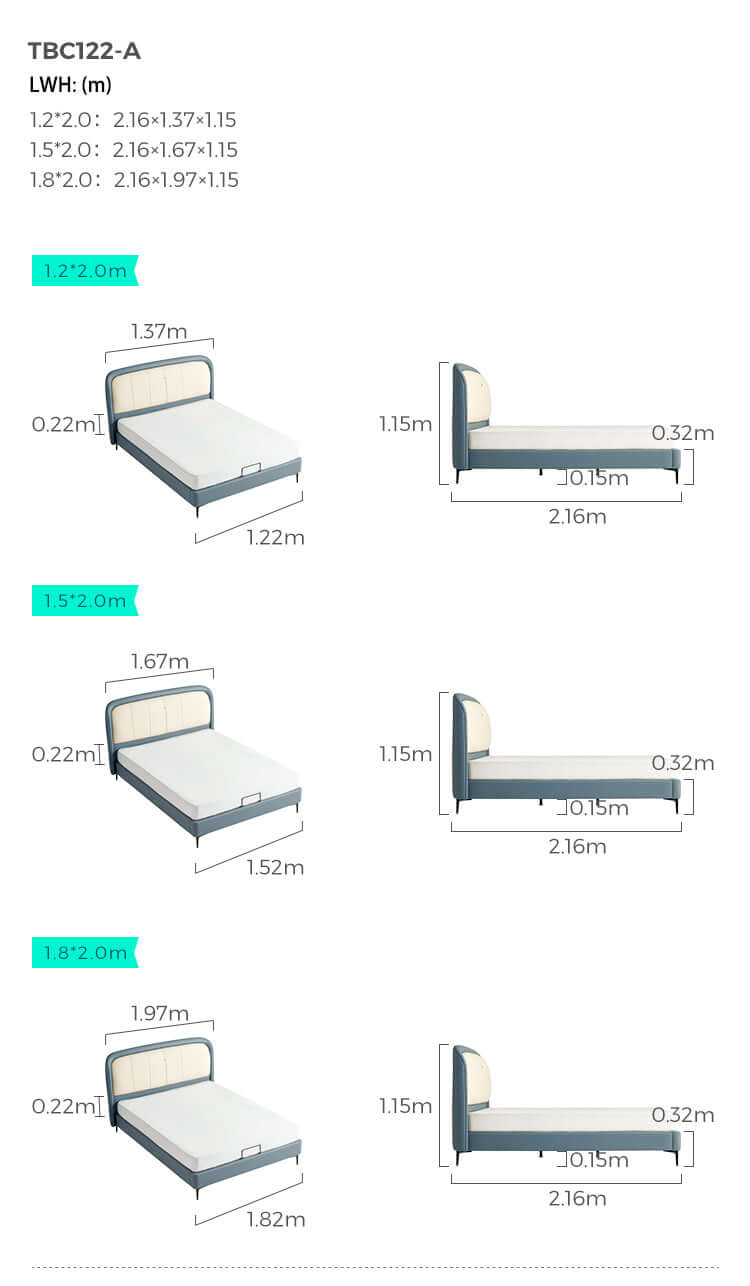 Boys Upholstered Bed with Mattress-4