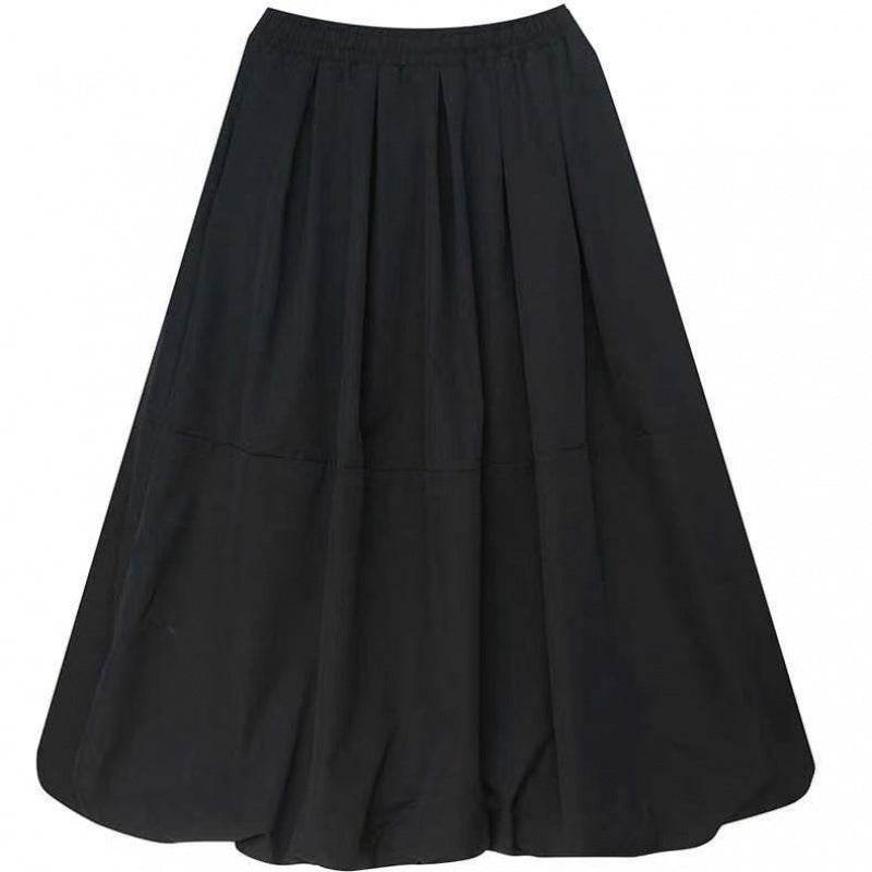 Fashion Personality New Solid Pocket Prairie Midi maxi Skirt Women