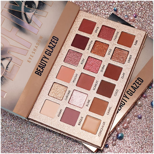 Ultra Pigmented Eyeshadow Palette Matte Shimmer Glitter Multi-Reflective Shades Makeup Eye Shadow Powder Waterproof Eye Shadow Palette For Music Festival