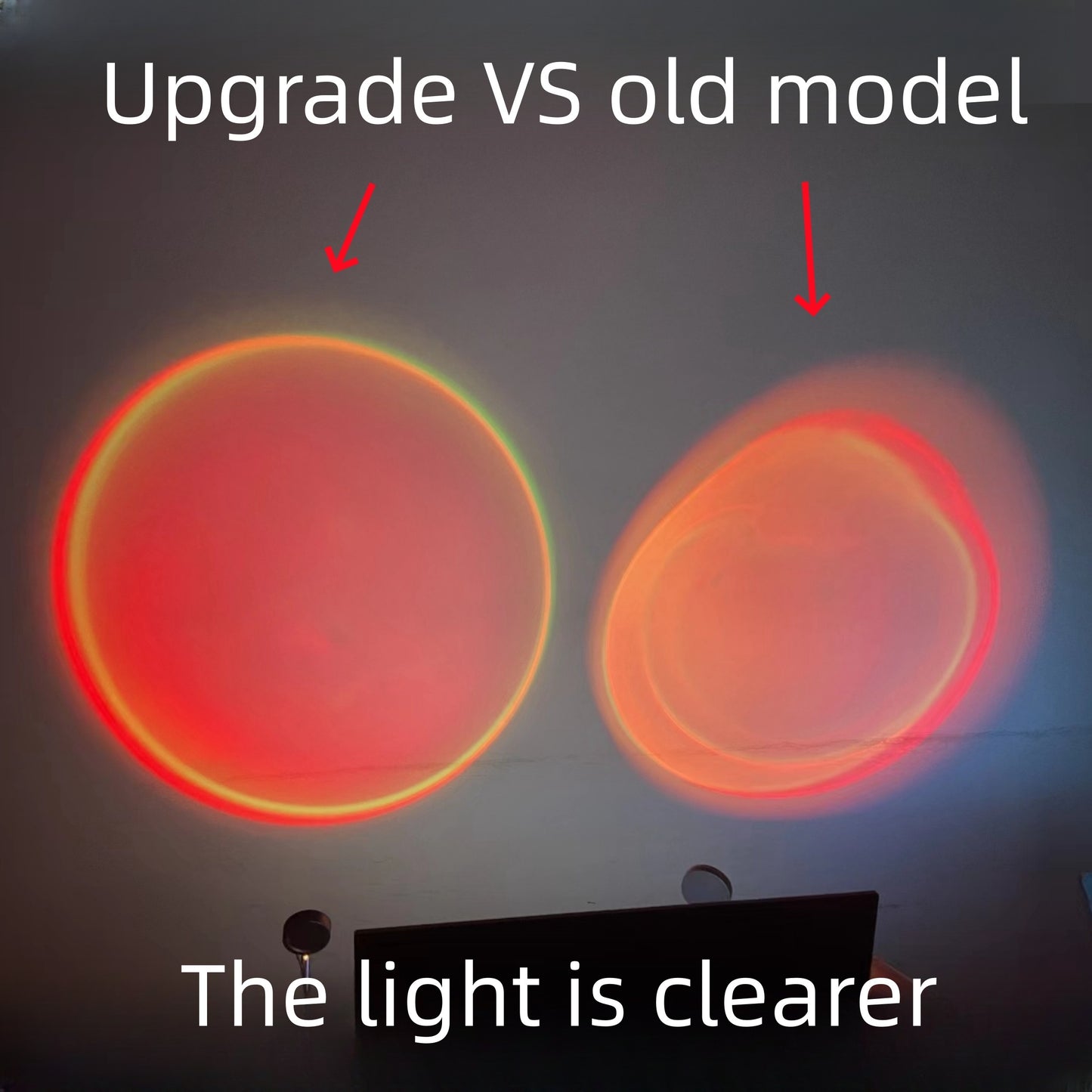 Small Sunset Atmosphere Lamp - Bedside Night Light for Bedroom - Christmas Decoration