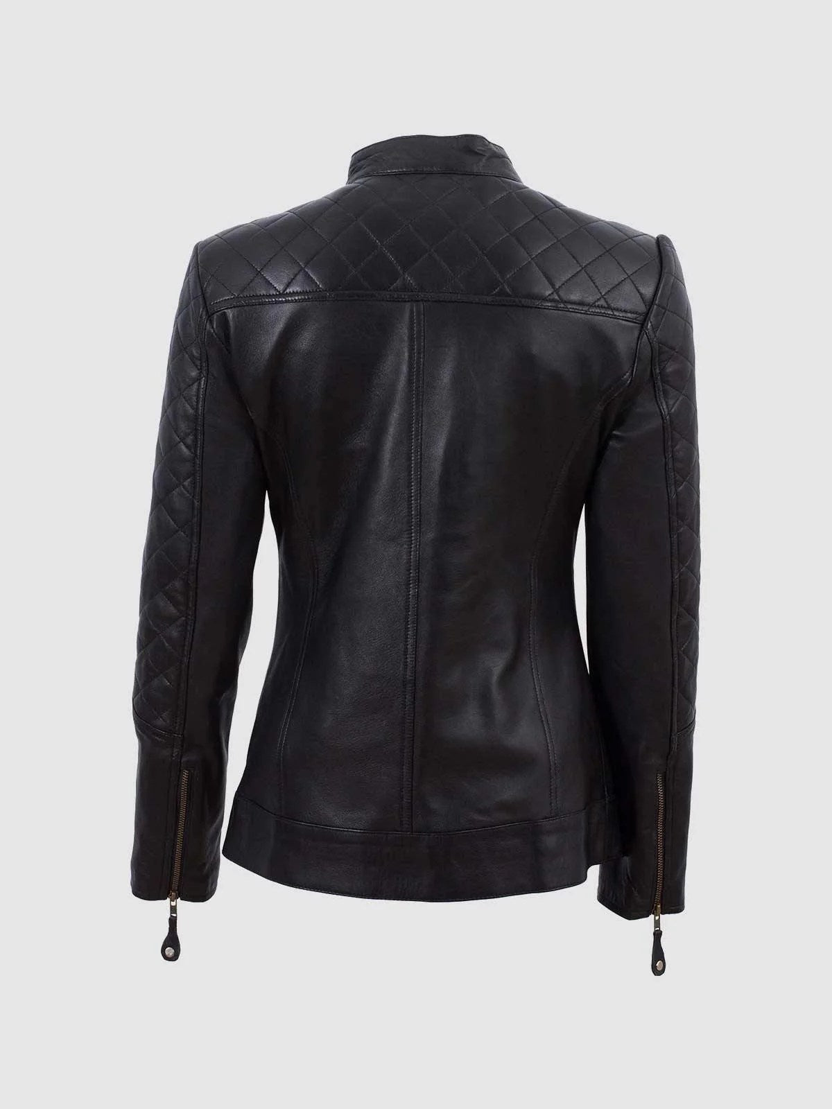 Cafe Racer Leather Jacket-2