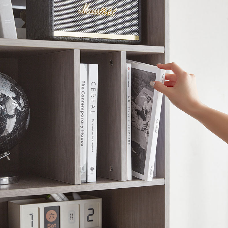 Cappuccino Taupe Cabinet Bookshelf-2