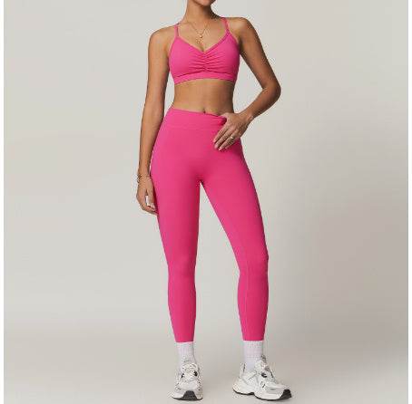 2pcs Yoga Outfit set Sport Fitness Workout Gym wear for women