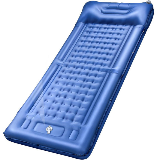 5-Inch Inflatable Camping Sleeping Mat with Pillow-0