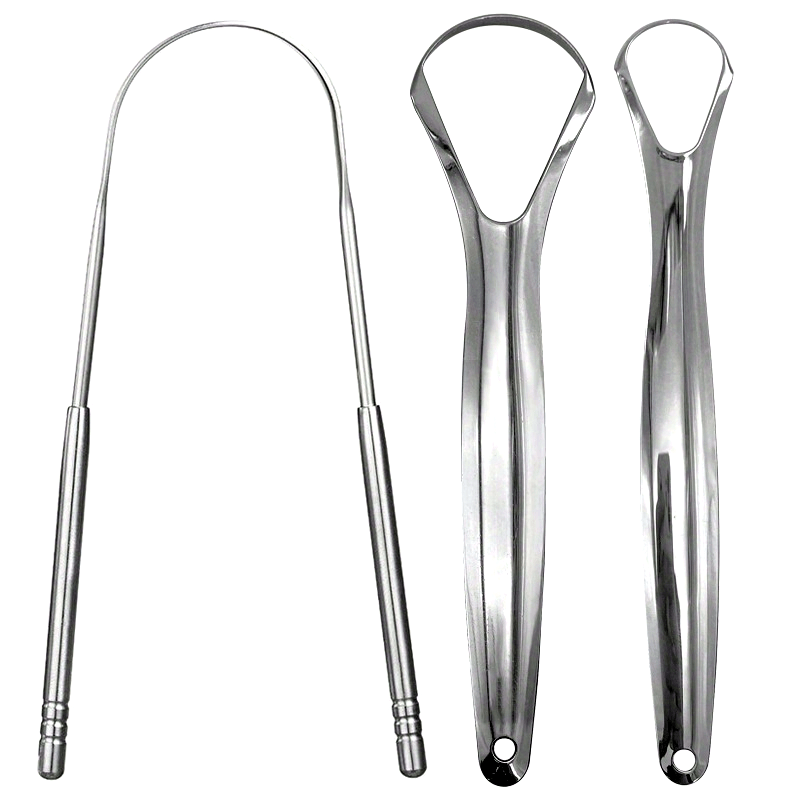 Tongue Scraper, Halitosis Reduction, Stainless Steel Tongue Cleaner, Metal Scraper, Tongue Scraper Cleaner For Fresh Breath