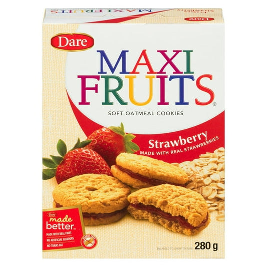 Cookie Strawberry Soft Oatmeal Maxi - 12 x 280 g - Maxi Fruits - Restaurant and Foodservice Ingredients - Canadian Distribution-0