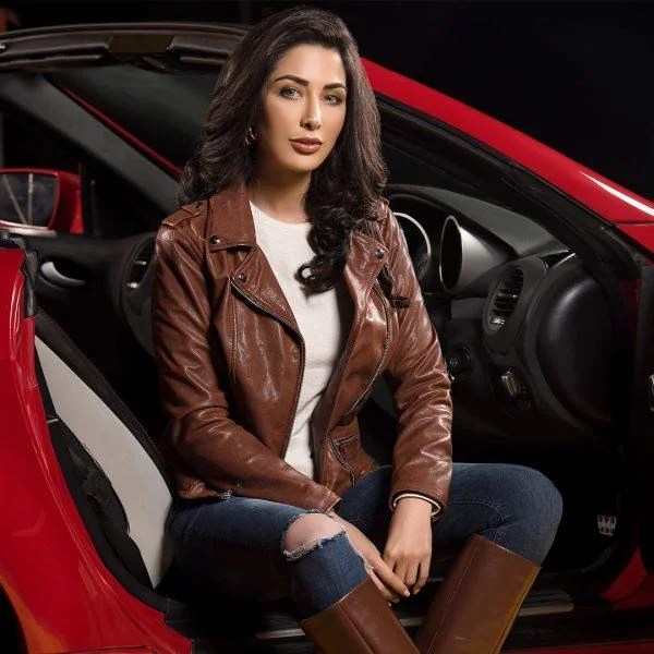 Cognac Perfecto Leather Jacket - M