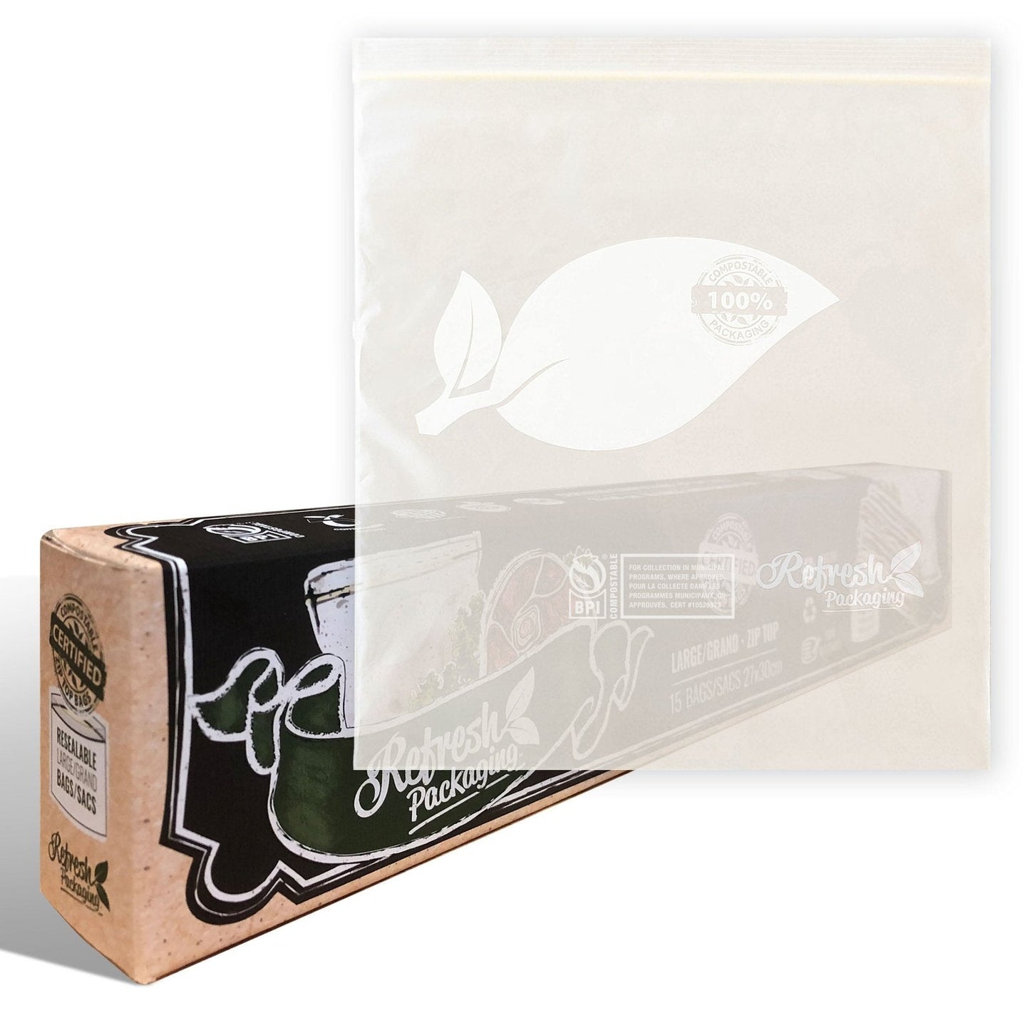 Compostable Zip-Top Bags