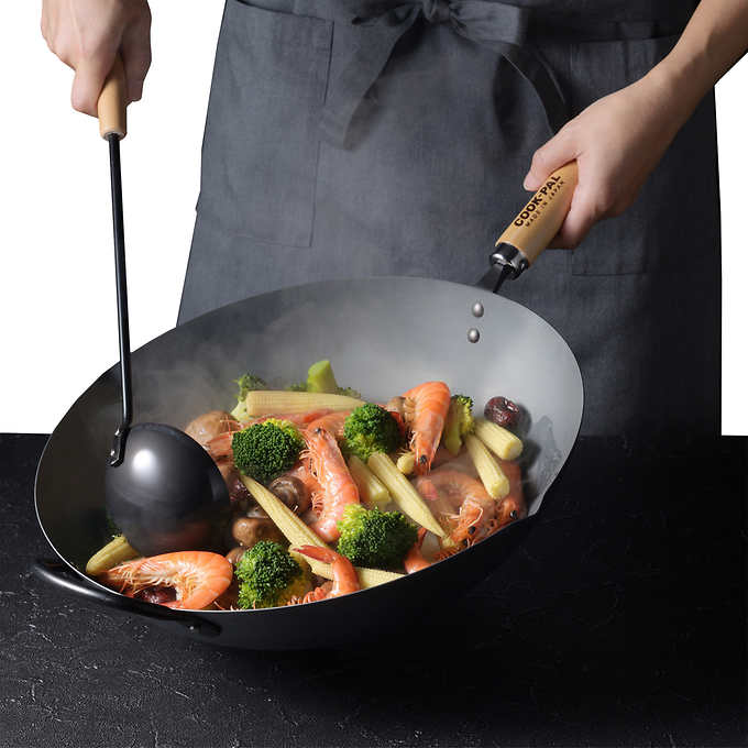 Yoshikawa Japan |  Carbon Steel Wok 36cm - Made in Japan-3