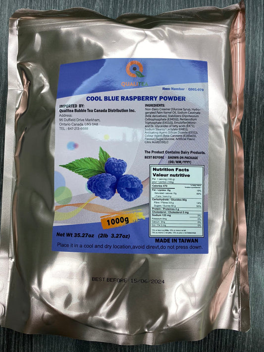Cool Blue Raspberry Bubble Tea, Smoothie, Frappe Mix (1kg Bag)-0