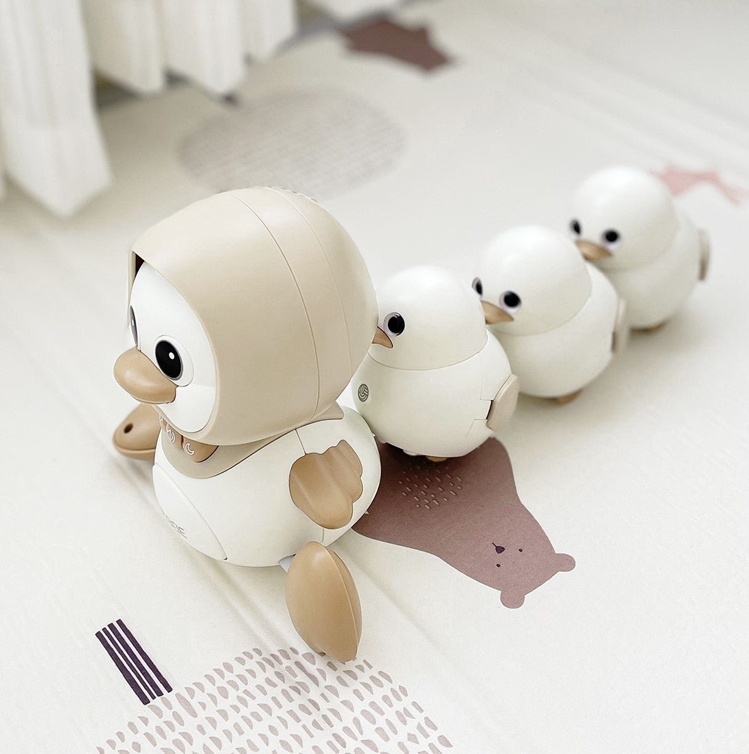 Crawling Mummy Duck Guiding Tummy Time Exercise Baby Toy-3