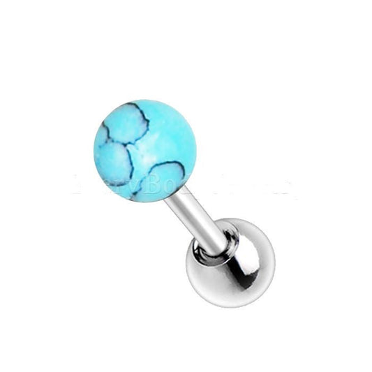 Cartilage Earring with Synthetic Stone-0