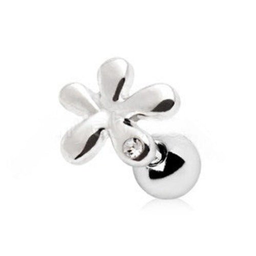 316L Stainless Steel Dew on Wildflower Cartilage Earring-1
