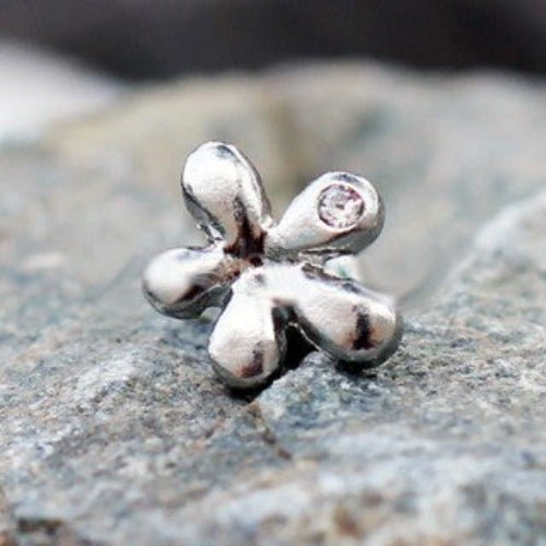 316L Stainless Steel Dew on Wildflower Cartilage Earring-0