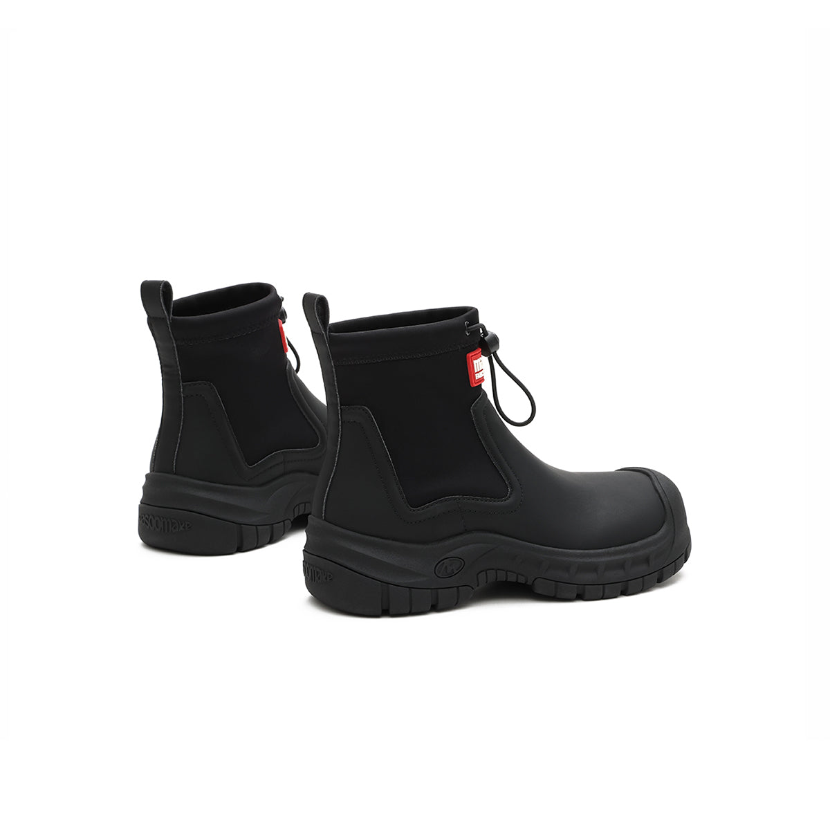 Cute Chunky Platform Chelsea Ankle Boots in British Style-4