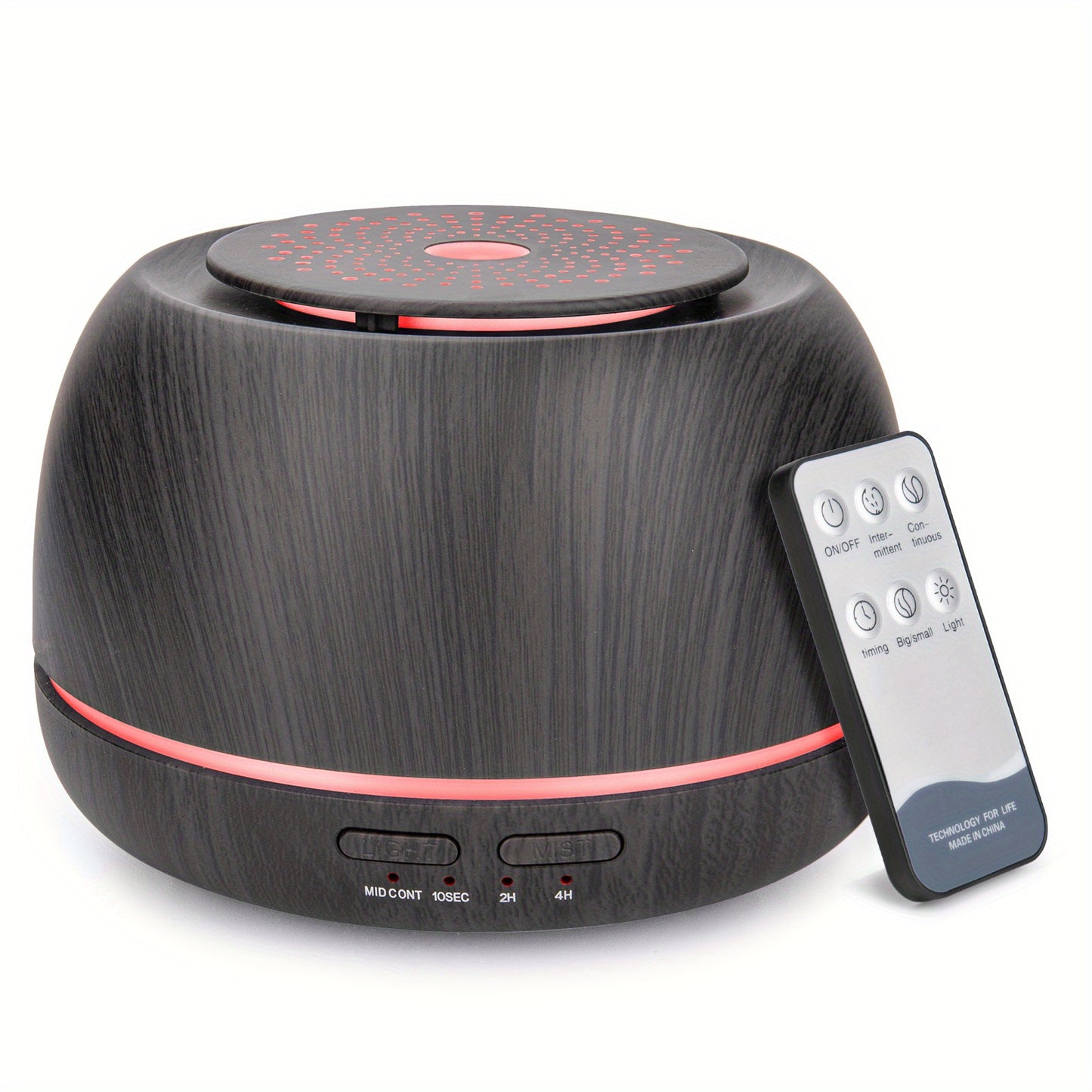 1pc 300ml AromaMaster Essential Oil Diffuser - 7-Color LED, Remote Control, USB Powered, Waterless Auto-Off, Aromatherapy Scent Air Humidifier for Room, Office - Compact, Portable, Whisper-Quiet Operation