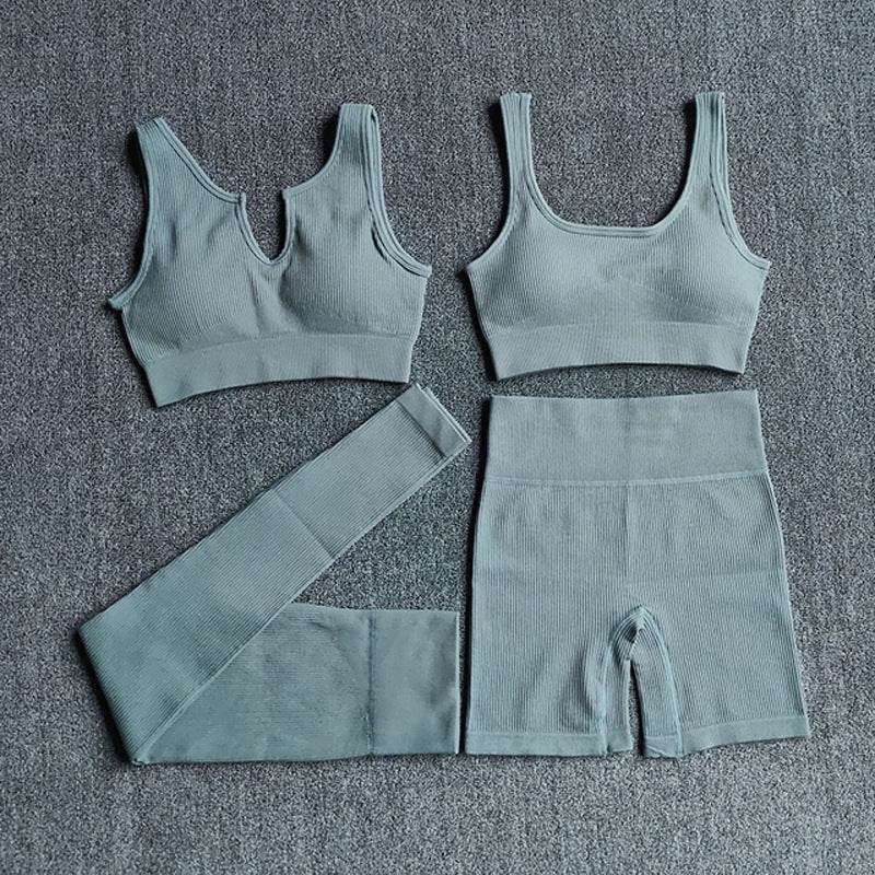 6pcs Yoga Workout Outfit set for women Gym clothes