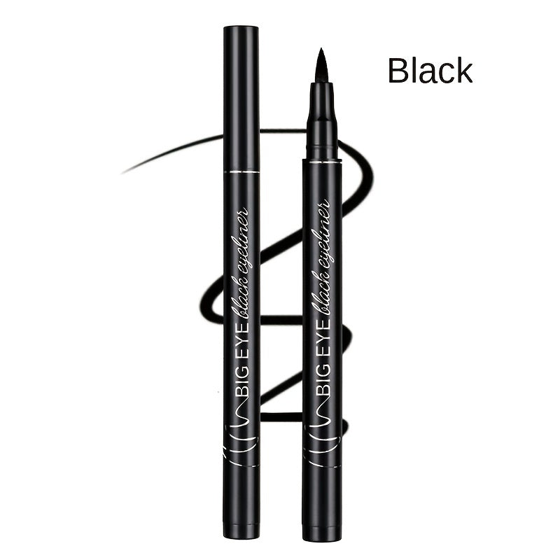 Waterproof Liquid Eyeliner, Soft Head Long Lasting Eye Liner Pen Smudge Resistant Sweat-proof Makeup Eye Liners For Women