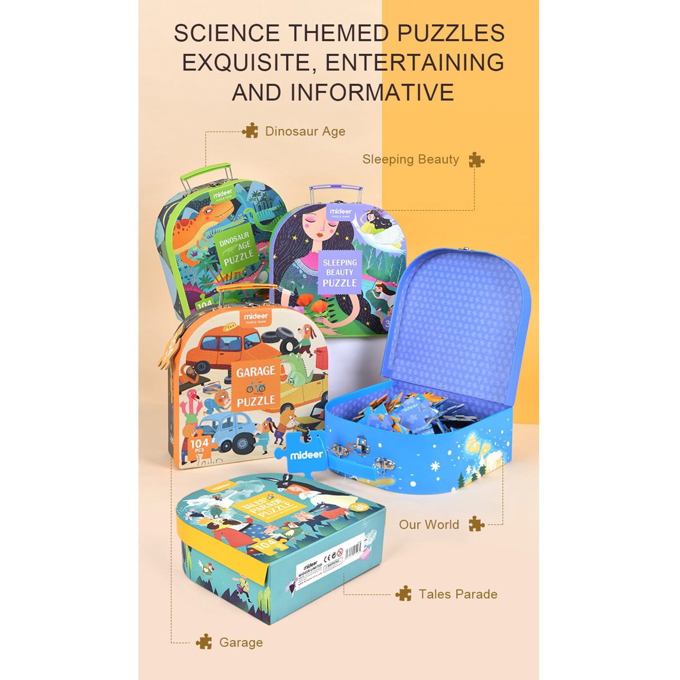 Dinosaur Age 104pcs Puzzle Gift Box-4