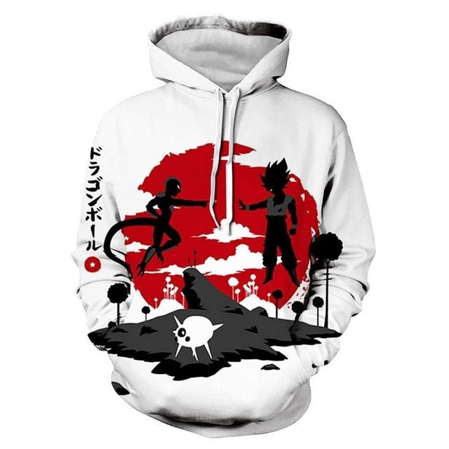 Dragon Ball Z Hoodies 3D Hooded Pullover Coats Sportswear Sweatshirt Dragonball Super Saiyan Son Goku Vegeta Outfit Outwear Tops-4