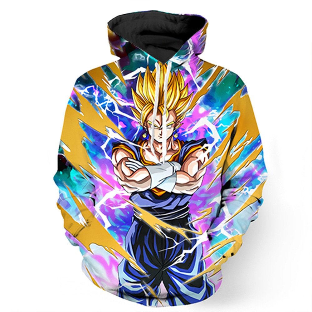 Dragon Ball Z Hoodies 3D Hooded Pullover Coats Sportswear Sweatshirt Dragonball Super Saiyan Son Goku Vegeta Outfit Outwear Tops-3