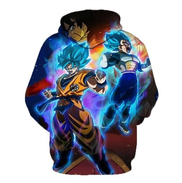 Dragon Ball Z Hoodies 3D Hooded Pullover Coats Sportswear Sweatshirt Dragonball Super Saiyan Son Goku Vegeta Outfit Outwear Tops-18