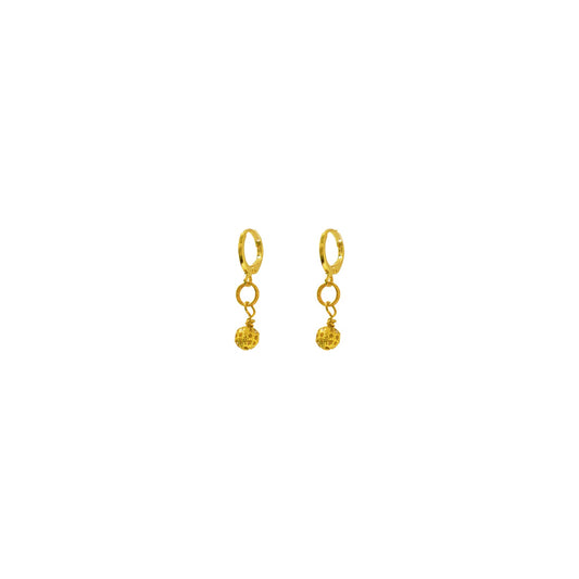 Gold Huggie Earrings, Filigree Huggie earrings, Chic Earrings, Elegant Huggie Ear Accessories | by lovedbynlanla-0