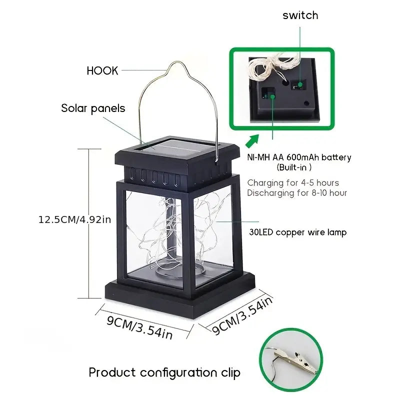 Enhance Your Outdoor Space with 1pc Solar Yard Decorations | Waterproof Solar Christmas Lights-3