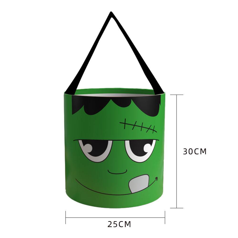 Halloween Candy Bag - Handheld LED Light-up Pumpkin Bag Tube, Halloween Trick-or-Treat Bag