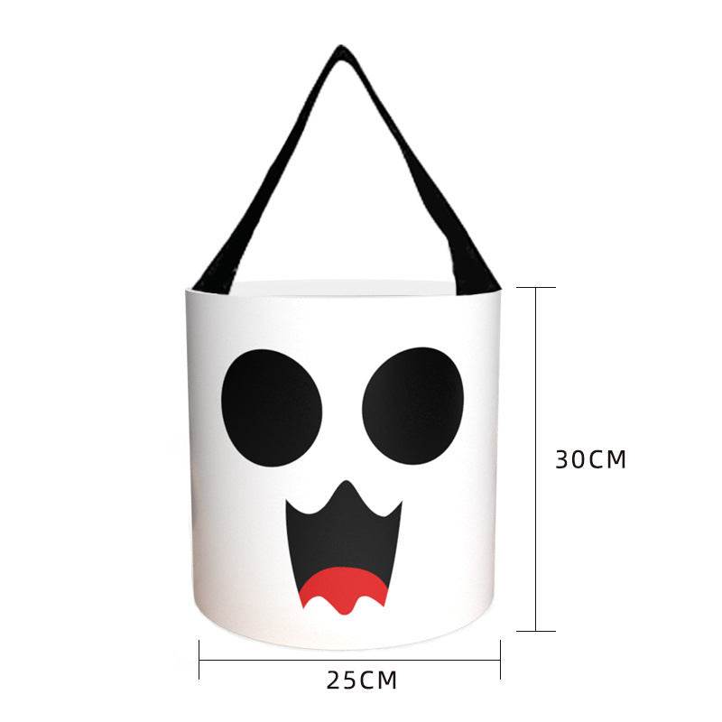 Halloween Candy Bag - Handheld LED Light-up Pumpkin Bag Tube, Halloween Trick-or-Treat Bag