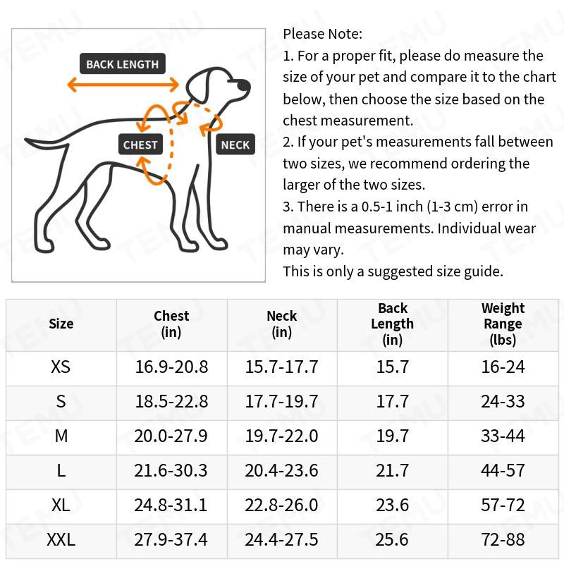 Waterproof Double-Layer Winter Dog Coats - Insulated, Windproof, and Reflective Dog Jackets for Large Dogs - Ideal for Rainy and Snowy Days, Easy to Put On and Take Off