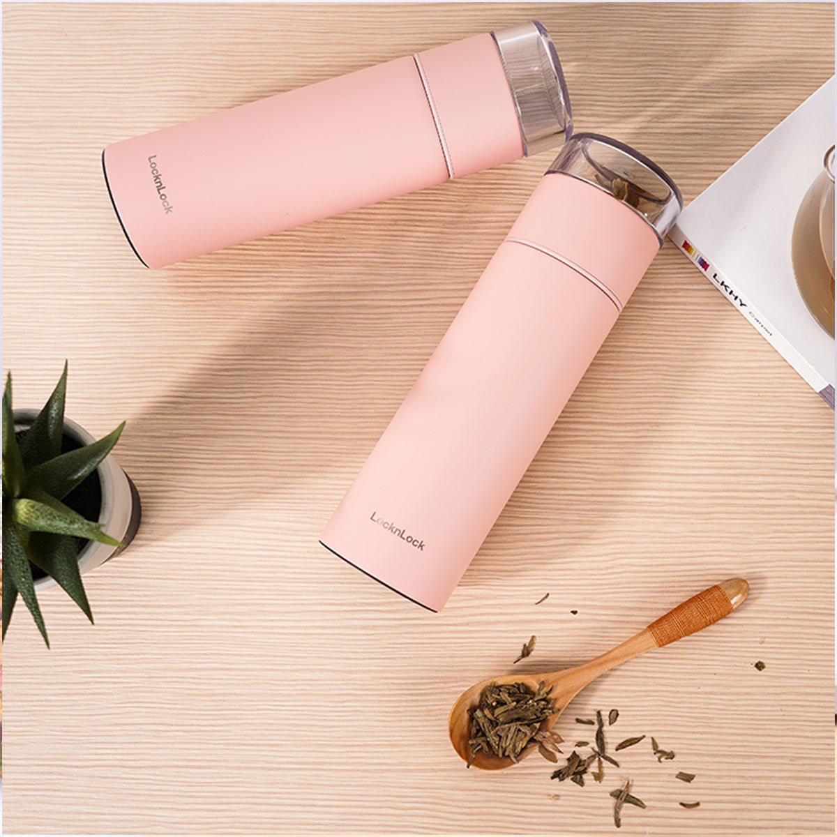 Enjoy Tea 400ml Redbean Insulated Water Bottle-3