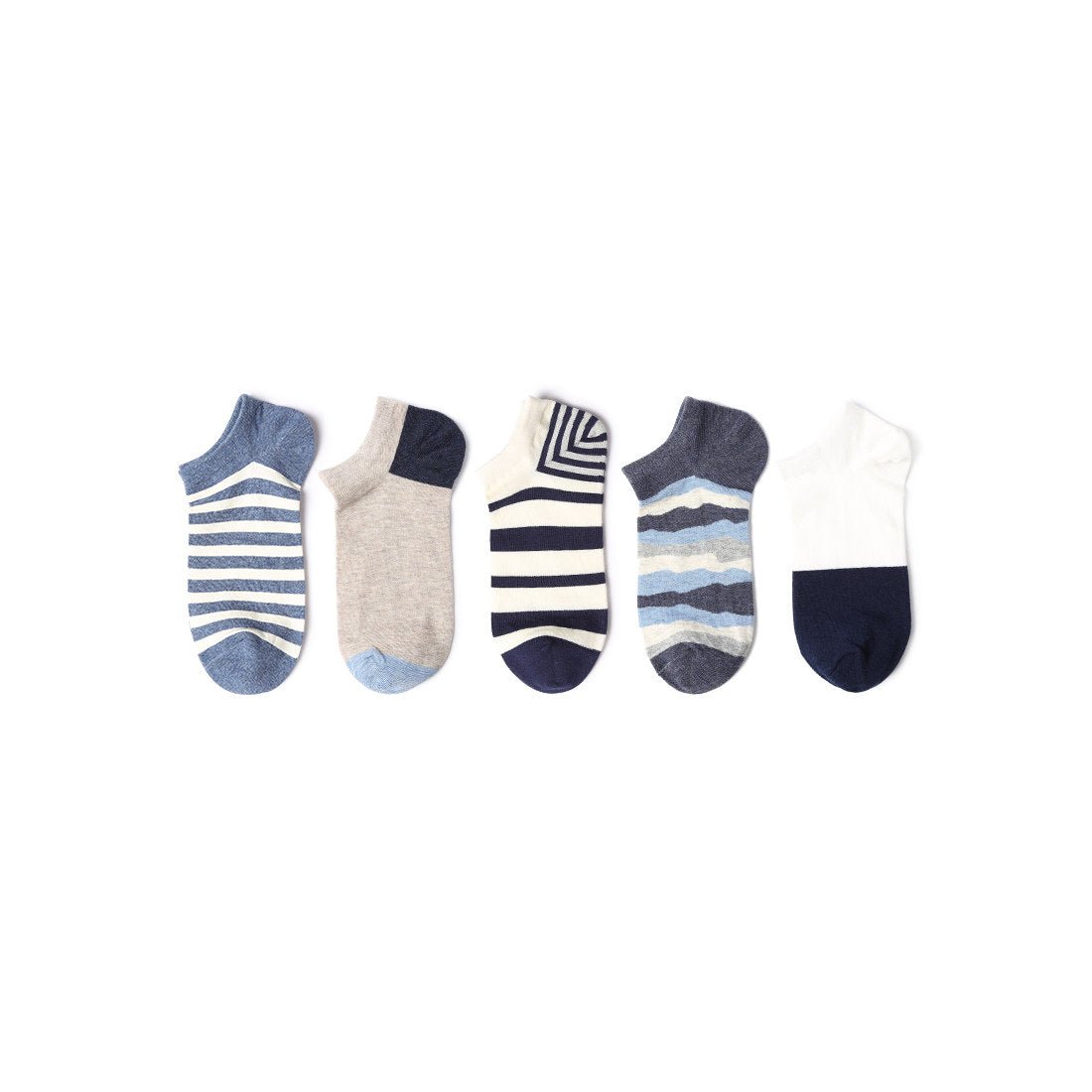 Everyday Favorite Summer Invisible Unisex 5pcs Ankle Socks Set-0