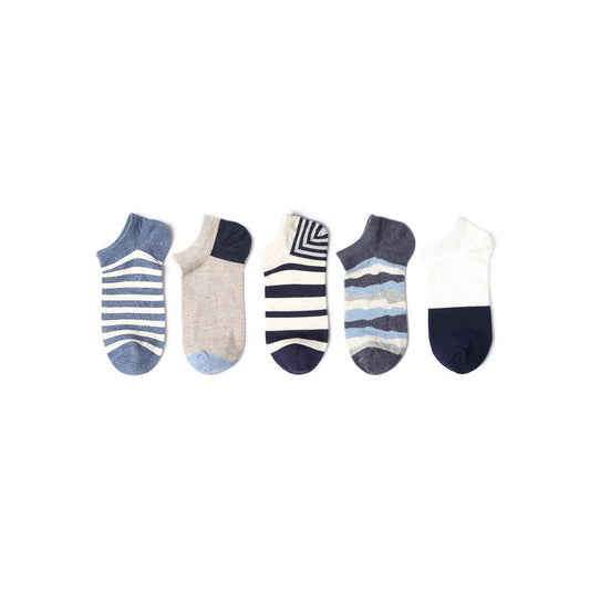 Everyday Favorite Summer Invisible Unisex 5pcs Ankle Socks Set-0